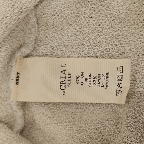 💕THE GREAT💕 The Sweatshirt Dress ~ Light Heather Grey Size 1 Small NWT - Picture 12 of 13